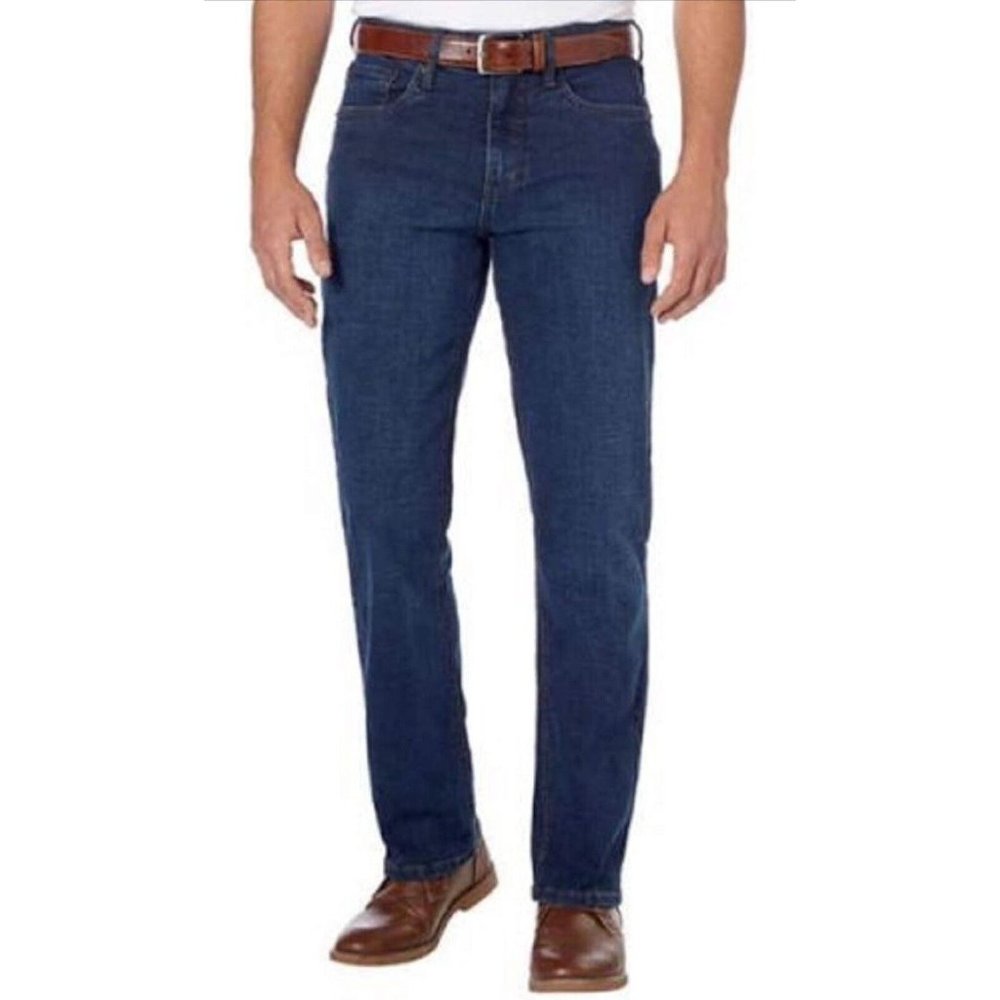 URBAN STAR Stretch Jeans Men 32x34 Relaxed Fit Straight Leg 5-Pockets Dark Blue